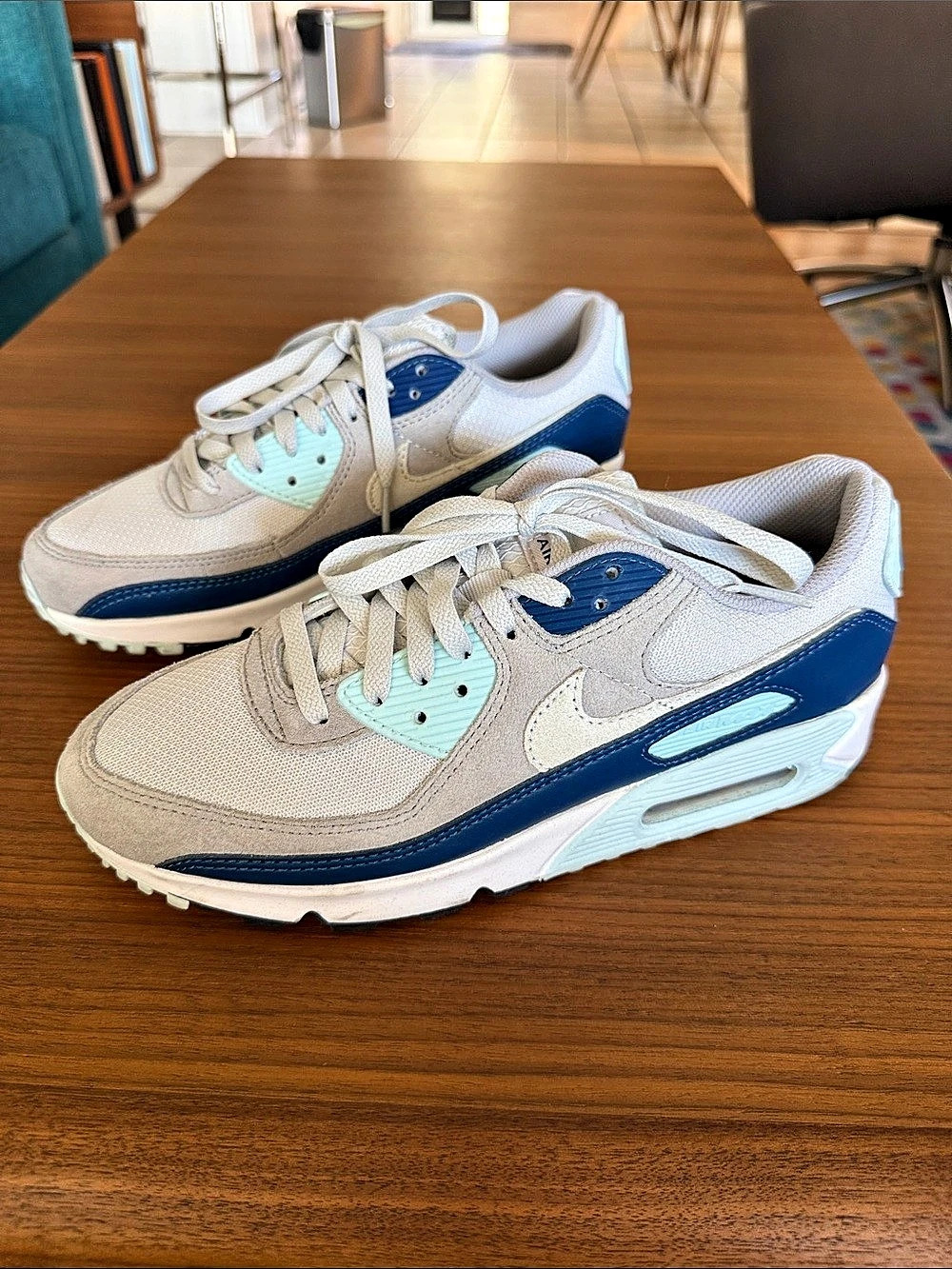 Nike Air Max 90 Sneakers Blue & White US 7.5